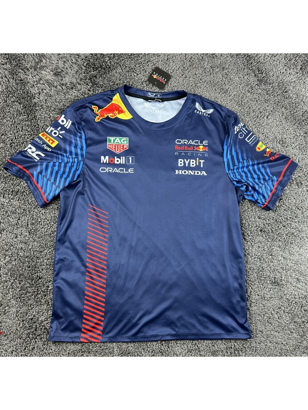 Castore Red Bull Racing Mens Team Shirt M Navy F1 Oracle Honda NWT